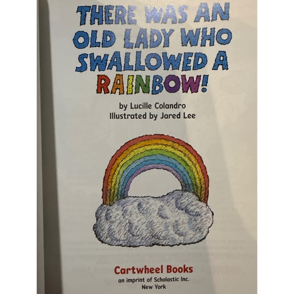 There Was An Old Lady Who Swallowed A Rainbow Paperback By Lucille Colandro 2025 - Picture 6 of 9